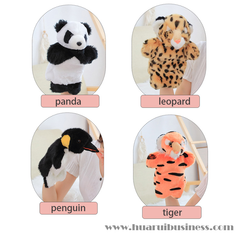 hand puppet cow tiger leopard panda lion polar bear kitchen penguin gift doll present toy promotional product