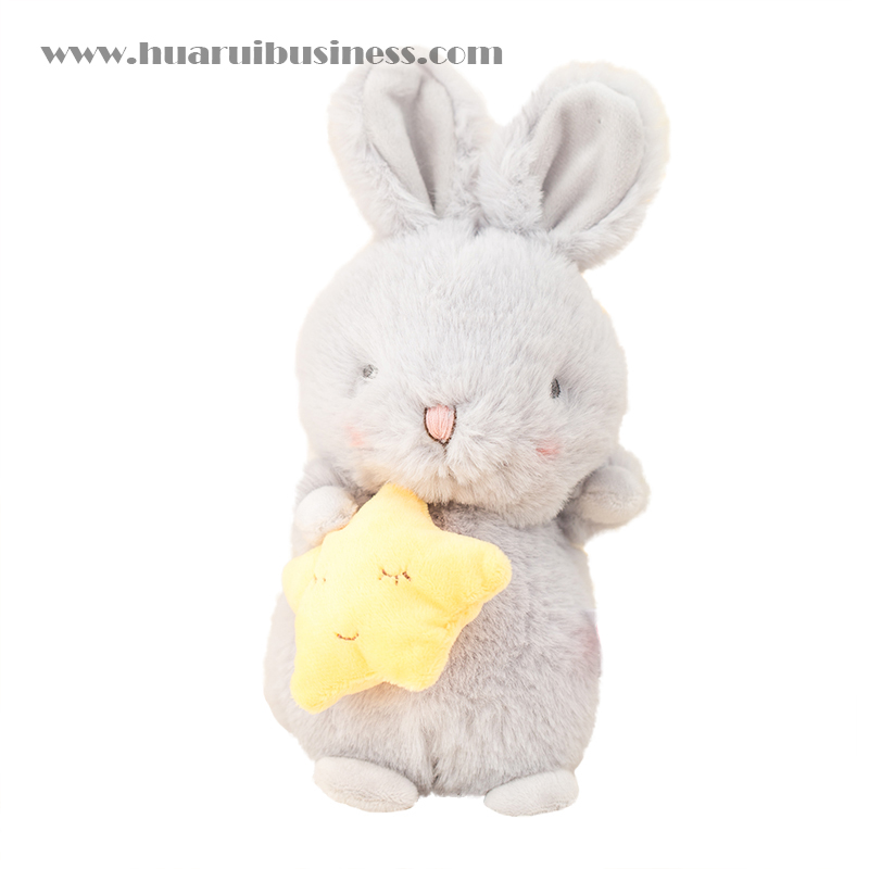 Thicken rabbit fur rabbit toy,doll with star with carrot can be with key ring,size 23cm