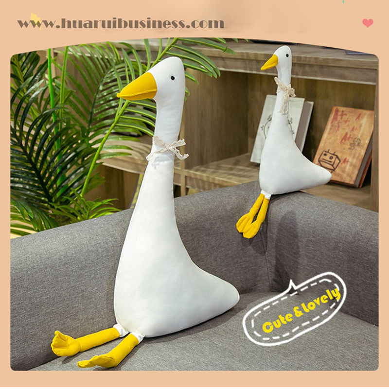 Canvas white goose toy/plush doll/home furnishing article